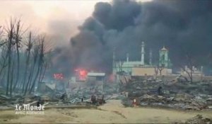 Violences interreligieuses en Birmanie : des quartiers entiers de Meiktila en flammes