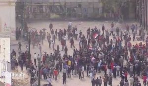 Jets de pierres et gaz lacrymogène au Caire