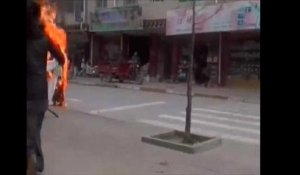 Immolation d'une religieuse tibétaine