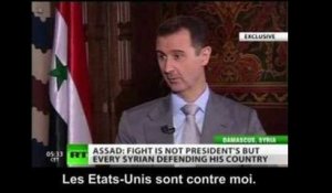 "Pas de guerre civile" en Syrie, selon Bachar Al-Assad