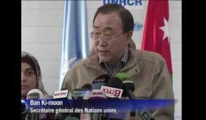 Pour Ban Ki-Moon, l'aide aux réfugiés syriens est insuffisante