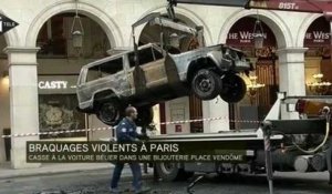 Braquage à la voiture bélier près de la place Vendôme à Paris
