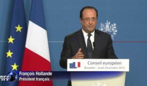 Chômage: Hollande évoque une "décélération"
