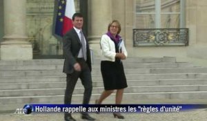 Hollande rappelle à ses ministres les "règles d'unité"