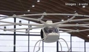 Premier vol pour le "volocopter", un hélicoptère électrique