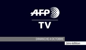 AFP - Le JT, édition du dimanche 4 octobre. Durée: 01:54