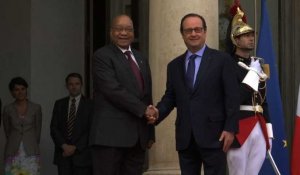 Le président sud-africain Jacob Zuma en visite d'Etat en France
