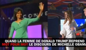 Quand la femme de Donald Trump reprend mot pour mot le discours de Michelle Obama