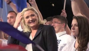 Marine Le Pen clôture l'université d'été du FN à Marseille