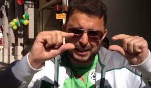 Un supporter algérien confiant à Belo Horizonte