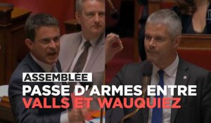 Etat d'urgence : passe d'armes entre Valls et Wauquiez à l'Assemblée