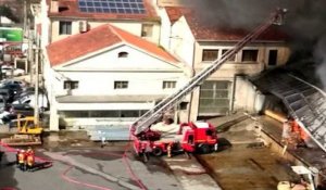 Marseille : un incendie ravage un entrepôt d'agro-alimentaire