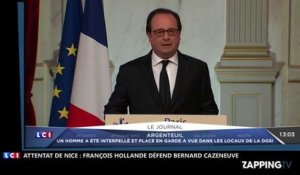 Attentat de Nice : François Hollande défend Bernard Cazeneuve accusé d'avoir menti (Vidéo)