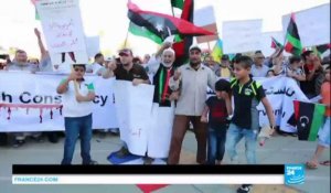 Drapeau français au sol, slogans hostiles : Manifestation à Tripoli contre la présence de militaires français en Libye