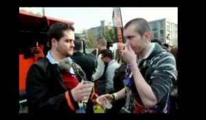 La St Toré à Liège: les étudiants affonent lors de la garden Party HEC