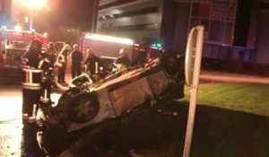 Accident à Gosselies: un mort brulé vif dans sa voiture