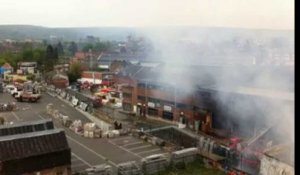 Incendie au BigMat de Liège