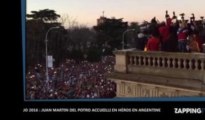 JO 2016 : Juan Martin Del Potro accueilli en véritable héros en Argentine (Vidéo)