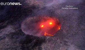 La lave du volcan Kilauea atteind l'océan Pacifique
