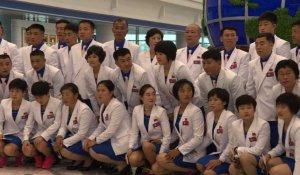 JO-2016: l'équipe nord-coréenne prend le départ pour Rio