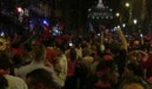 Les Portugais de Bruxelles célèbrent la victoire à l'Euro 2016