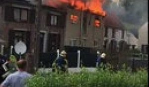 Asquillies - Grave incendie dans une habitation de la rue des Montrys