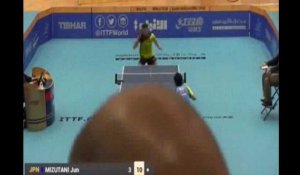 Tennis de table: le point hallucinant entre Jun Mizatuni et Tiago Apolonia à L'open du Koweït