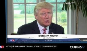 Donald Trump attaqué par Barack Obama, il réplique (Vidéo)