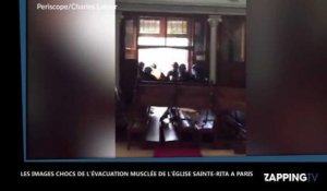 Paris : Les images chocs de l'évacuation musclée de l'église Sainte-Rita (Vidéo)