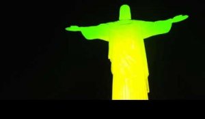 JO: le Christ Rédempteur illuminé aux couleurs du Brésil