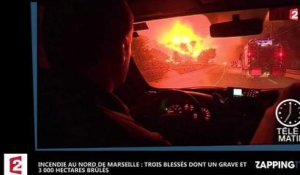 Incendie au nord de Marseille : Trois blessés dont un grave et des milliers d'hectares brûlés