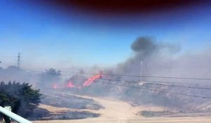 Feu de Fos : importantes flammes dans la zone industrielle du Tonkin