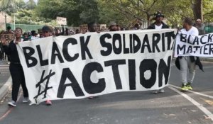 Le Cap: Manifestation du mouvement "Black Lives Matter"