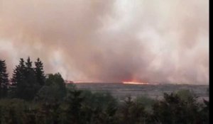 Incendie dans les Hautes Fagnes