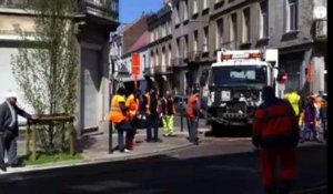 Un camion de Bruxelles propreté fonce dans un tram de la Stib