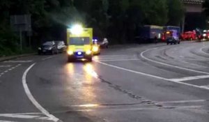 Une voiture tombe du viaduc d'Ensival (3)