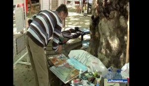 Auriol : les peintres créent leurs tableaux dans la rue