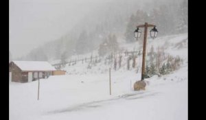 La station Montgenèvre sous 40 cm de neige