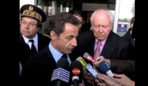 Nicolas Sarkozy au chevet du policier dans le coma