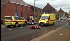 Accident de scooter a Frameries