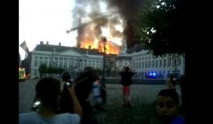 Incendie, rue Neuve, à Bruxelles