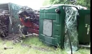 Limbourg: un camion sur le flanc à l'entrée de Dolhain