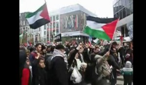 Manifestation pro-Palestine dans le centre-ville de Bruxelles