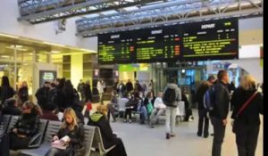 Grève des trains en gare de Namur