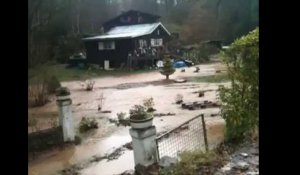 Inondations à Harze - vidéo 1