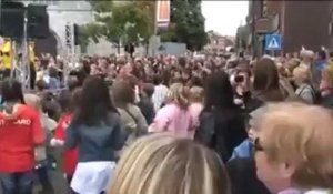 Une flash mob à Blegny