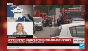 Attentat de Saint-Etienne-du-Rouvray: un prêtre tué et quatre otages blessés.