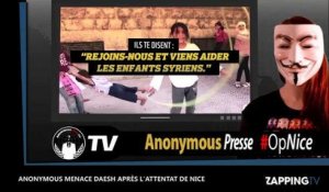 Anonymous menace Daesh après l'attentat de Nice