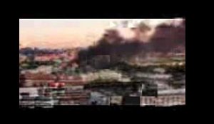 Marseille : un incendie  provoque un gros panache de fumée