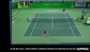 JO de Rio 2016 : Alizé Cornet s'énerve contre un ramasseur de balles